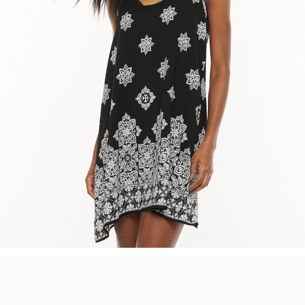 Portocruz Swimsuit Cover-up Dress Black And White Size Small